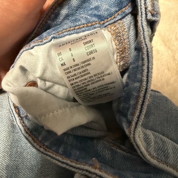 American Eagle Outfitters Blue Two-Tone Baggy Jeans - Picture 3 of 5